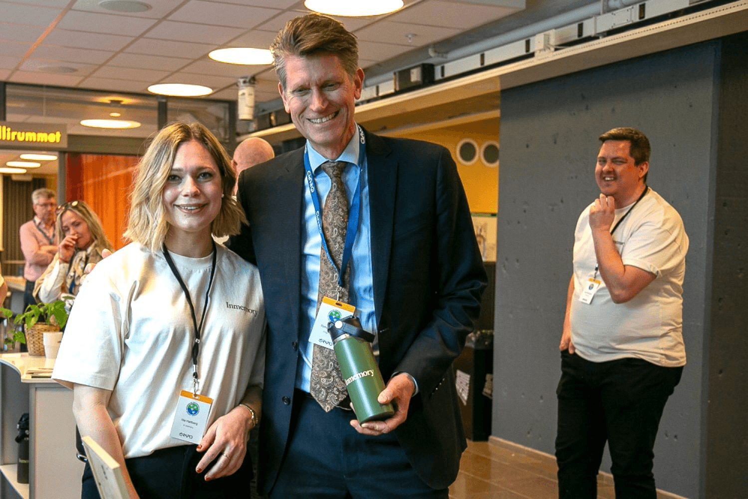 Inmemory team at industry event in Stockholm