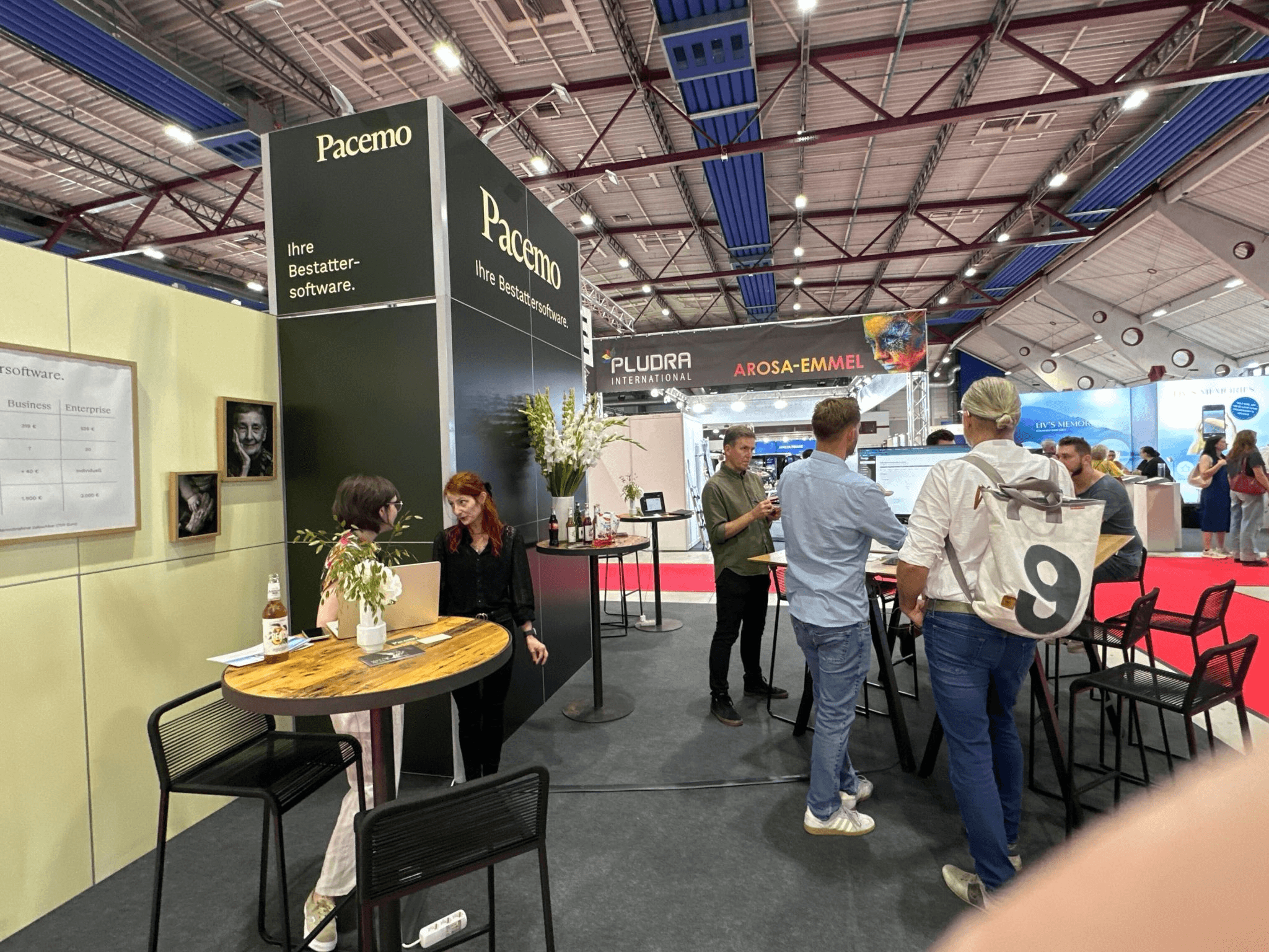 Pacemo booth at the German funeral industry trade fair